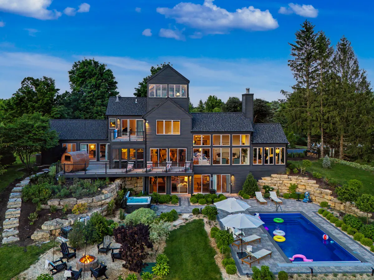 Pool open for the summer, floats in the water
